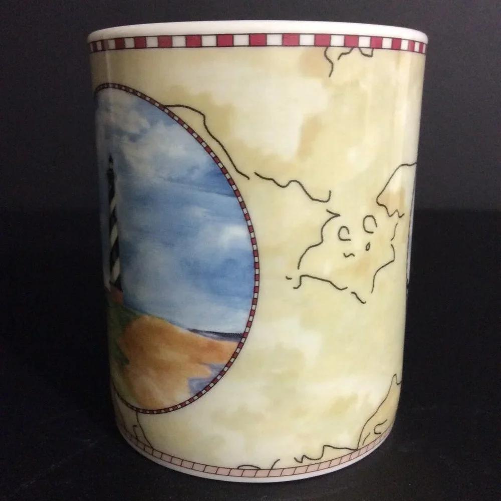 COFFEE Mug Cup and Plate Cape Hatteras Light - Picture 8 of 12